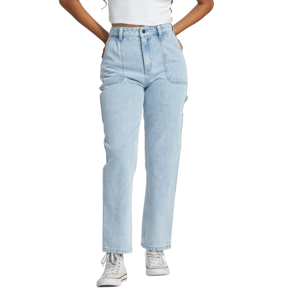 RVCA Recession Denim Pants - Women's Light Vintage Wash