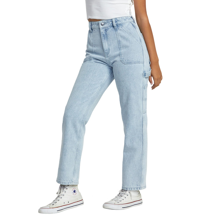 RVCA Recession Denim Pants - Women's Light Vintage Wash