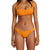 RVCA Tangerine Shimmer Rib Cheeky Bottom - Women's Tangerine