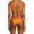 RVCA Tangerine Shimmer Rib Cheeky Bottom - Women's Tangerine