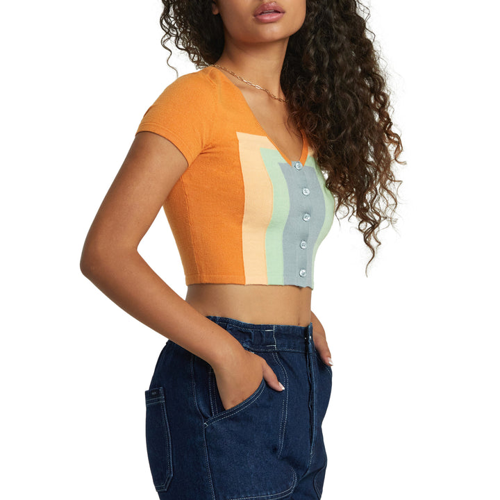 RVCA Decades Sweater - Women's Tangerine