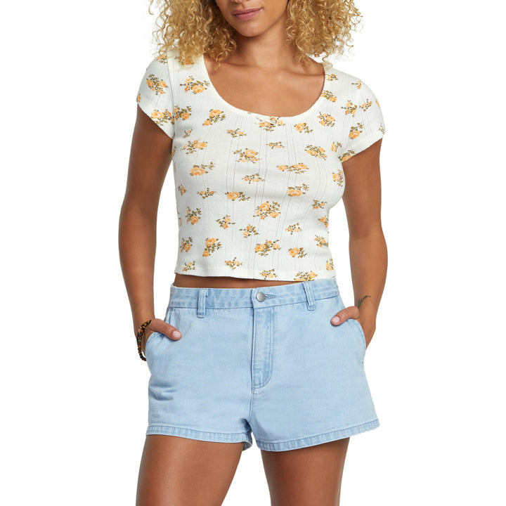 RVCA Weekend Denim Shorts - Women's Light Vintage Wash