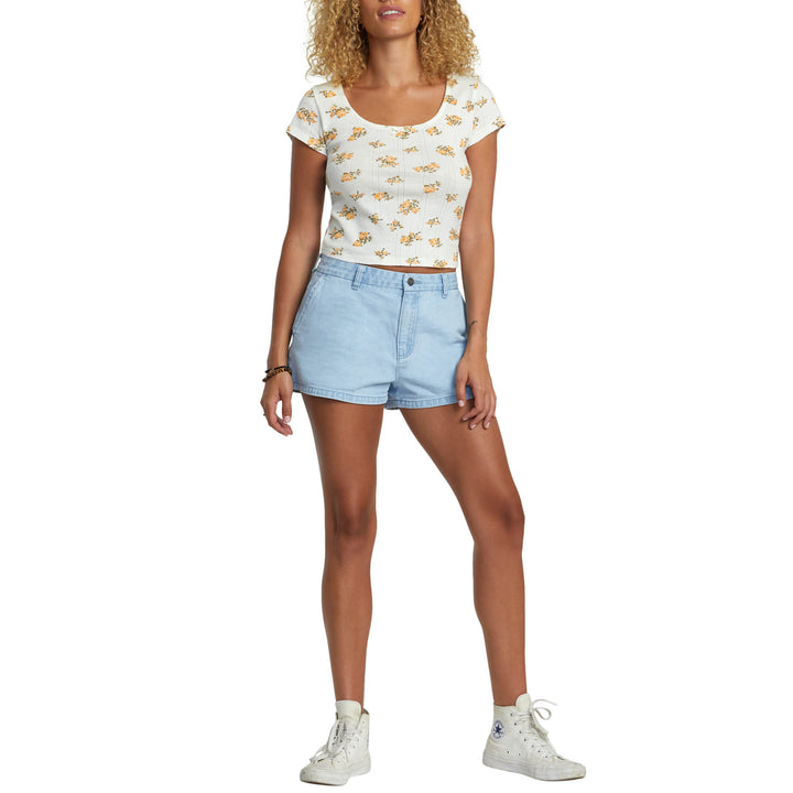 RVCA Weekend Denim Shorts - Women's Light Vintage Wash