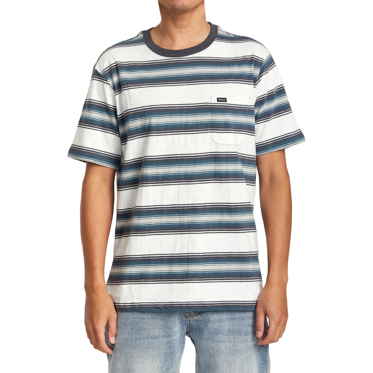 RVCA Polanco Stripe Short-Sleeve Shirt - Men's Antique White