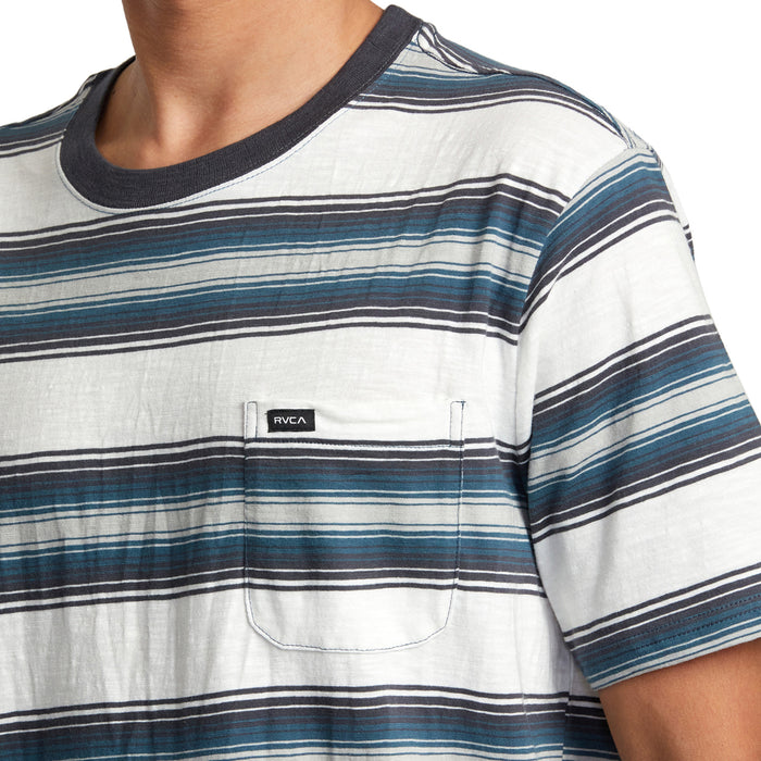 RVCA Polanco Stripe Short-Sleeve Shirt - Men's Antique White
