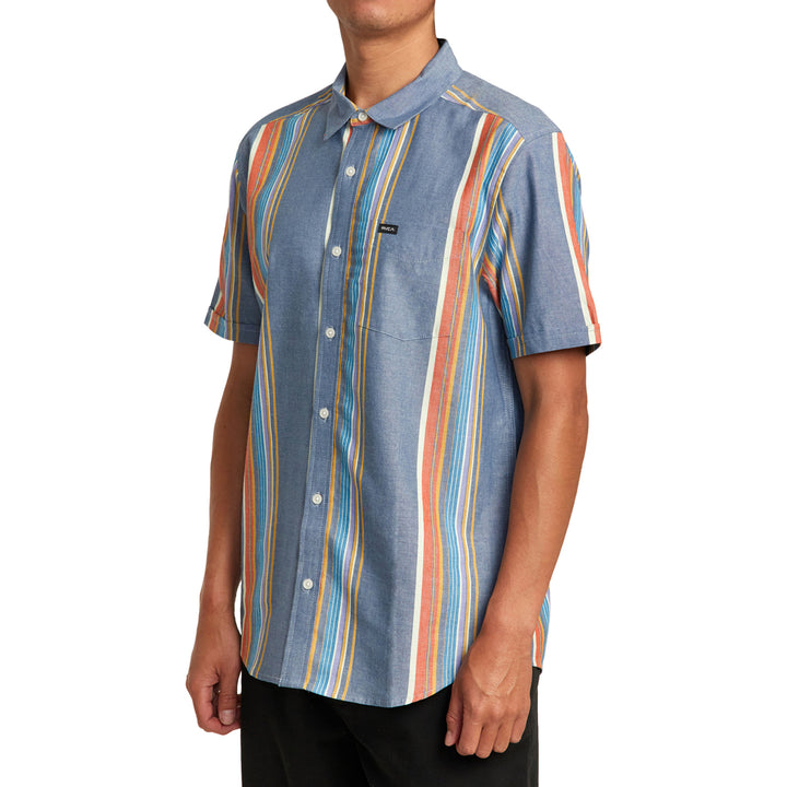RVCA Mayday Stripe Short-Sleeve Shirt - Men's Multi