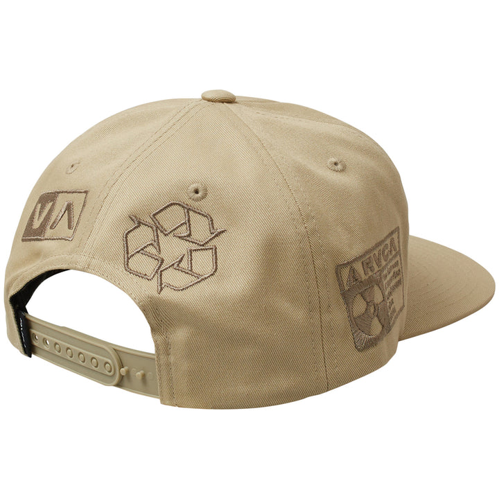 RVCA Infografik Snapback Hat Khaki