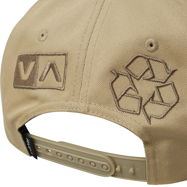 RVCA Infografik Snapback Hat Khaki