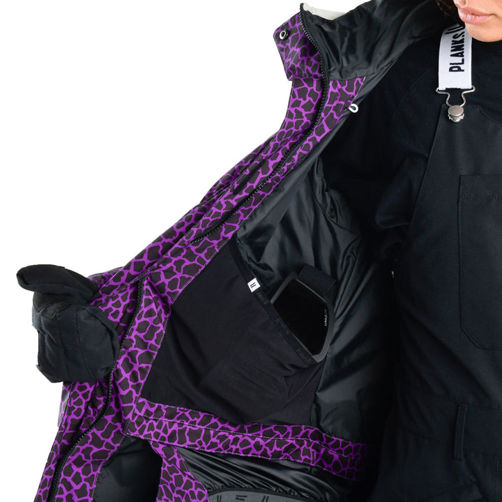 Planks Huff 'n' Puffa Jacket - Women's Broken Bergs Purple