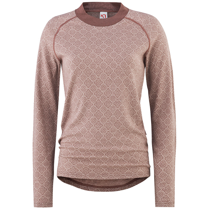 Kari Traa Voss Cashmere Mix Long Sleeve Top - Women's Taupe