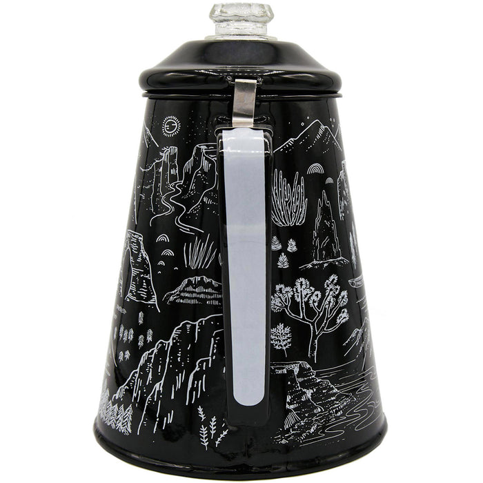 Parks Project National Parks Iconic Enamel Percolator Black
