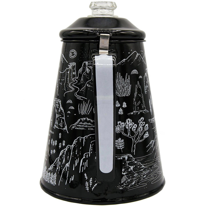 Parks Project National Parks Iconic Enamel Percolator Black