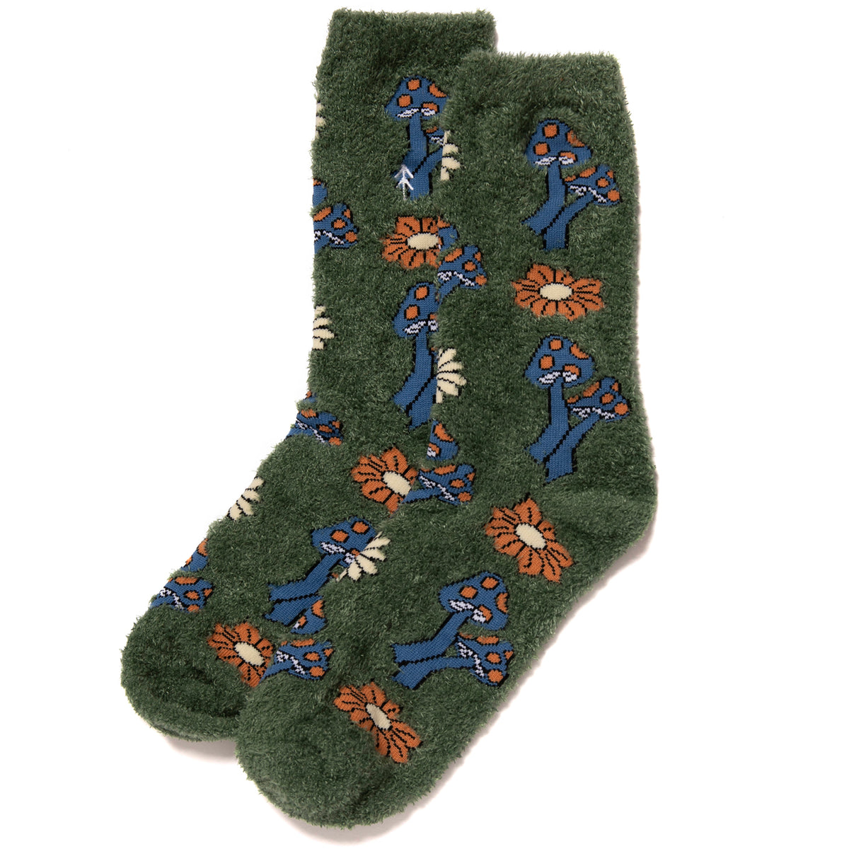 Parks Project Power to the Parks Shrooms Cozy Socks Green