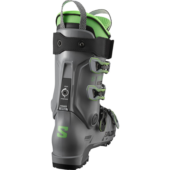 Salomon S/Pro Alpha 120 Ski Boots 2023 Steel Grey/Pastel Neon Green/Black