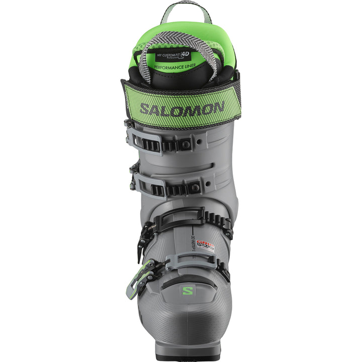 Salomon S/Pro Alpha 120 Ski Boots 2023 Steel Grey/Pastel Neon Green/Black
