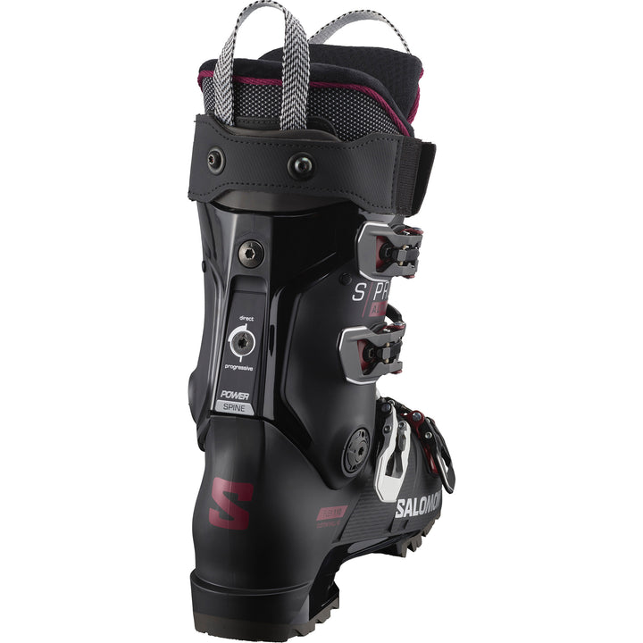 Salomon S/Pro Alpha 110 EL Ski Boots - Women's 2024 Black/Cordovan/Silver