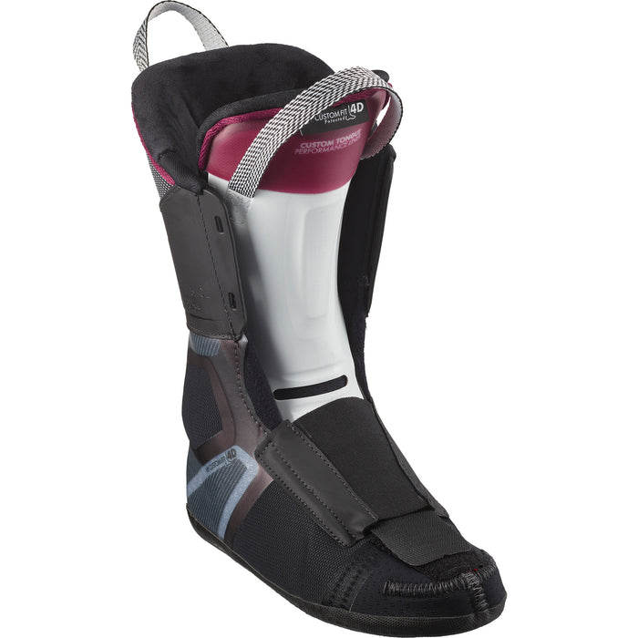 Salomon S/Pro Alpha 110 EL Ski Boots - Women's 2024 Black/Cordovan/Silver