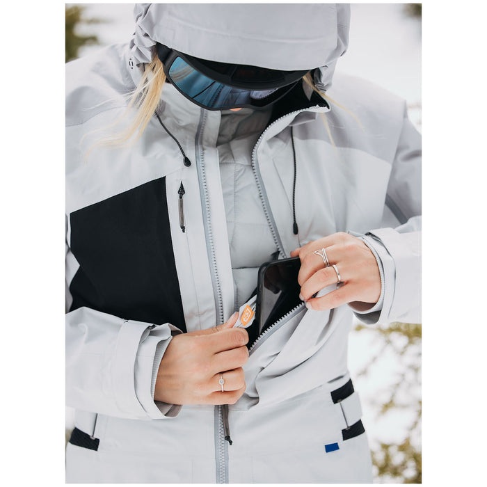 Burton GORE-TEX 2L Carbonate One-Piece - Women's Gray Cloud/Silver Sconce