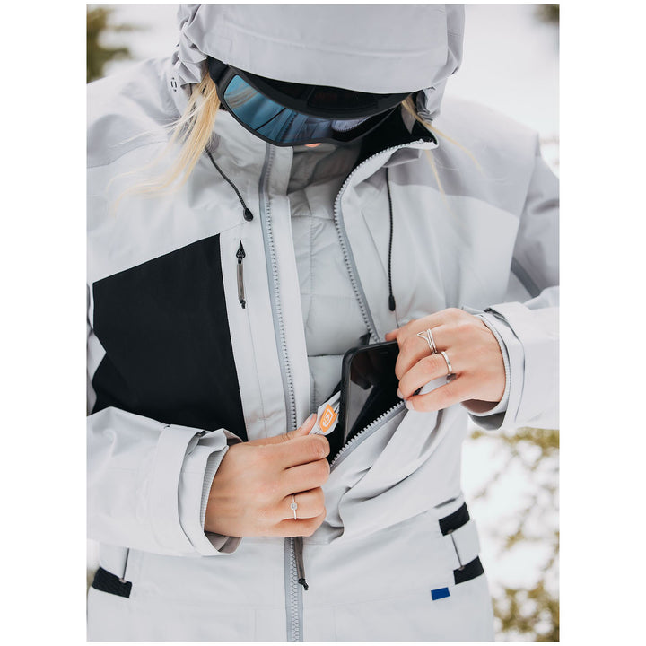Burton GORE-TEX 2L Carbonate One-Piece - Women's Gray Cloud/Silver Sconce