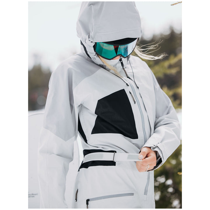 Burton GORE-TEX 2L Carbonate One-Piece - Women's Gray Cloud/Silver Sconce