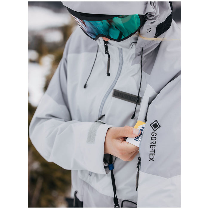 Burton GORE-TEX 2L Carbonate Anorak Jacket - Women's Gray Cloud/Silver Sconce