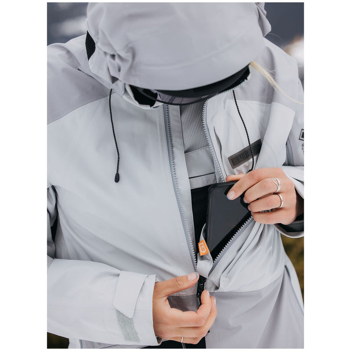 Burton GORE-TEX 2L Carbonate Anorak Jacket - Women's Gray Cloud/Silver Sconce