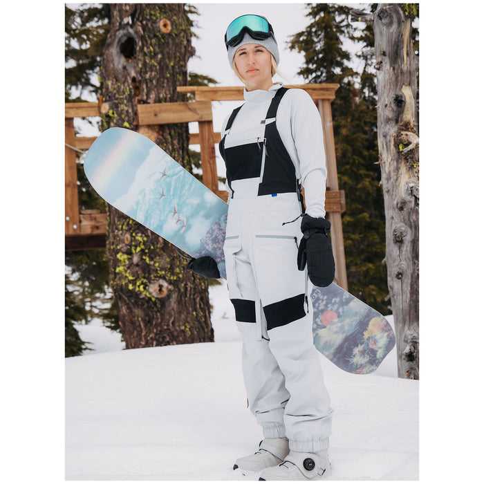 Burton GORE-TEX 2L Carbonate Bib Pants - Women's Gray Cloud