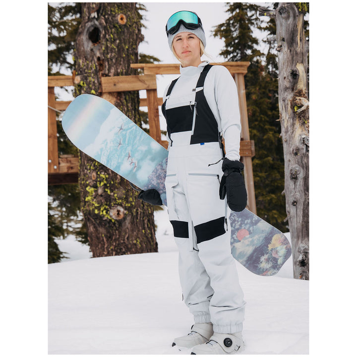 Burton GORE-TEX 2L Carbonate Bib Pants - Women's Gray Cloud
