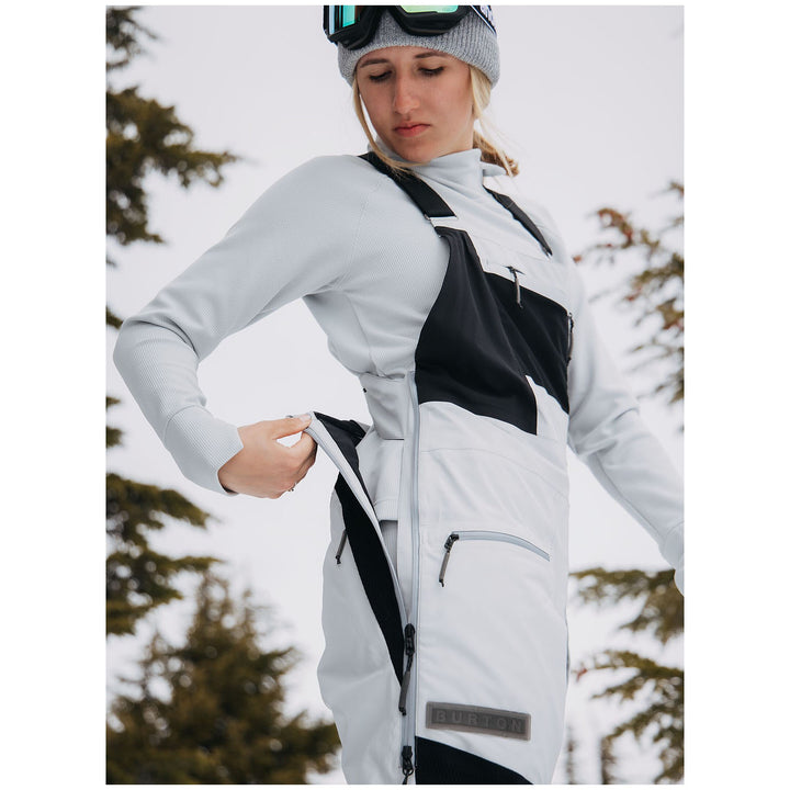 Burton GORE-TEX 2L Carbonate Bib Pants - Women's Gray Cloud