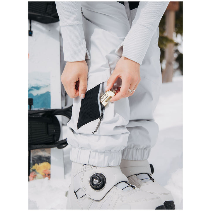 Burton GORE-TEX 2L Carbonate Bib Pants - Women's Gray Cloud