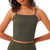 Girlfriend Collective Rib Devon Compressive Cami - Women's Cypress