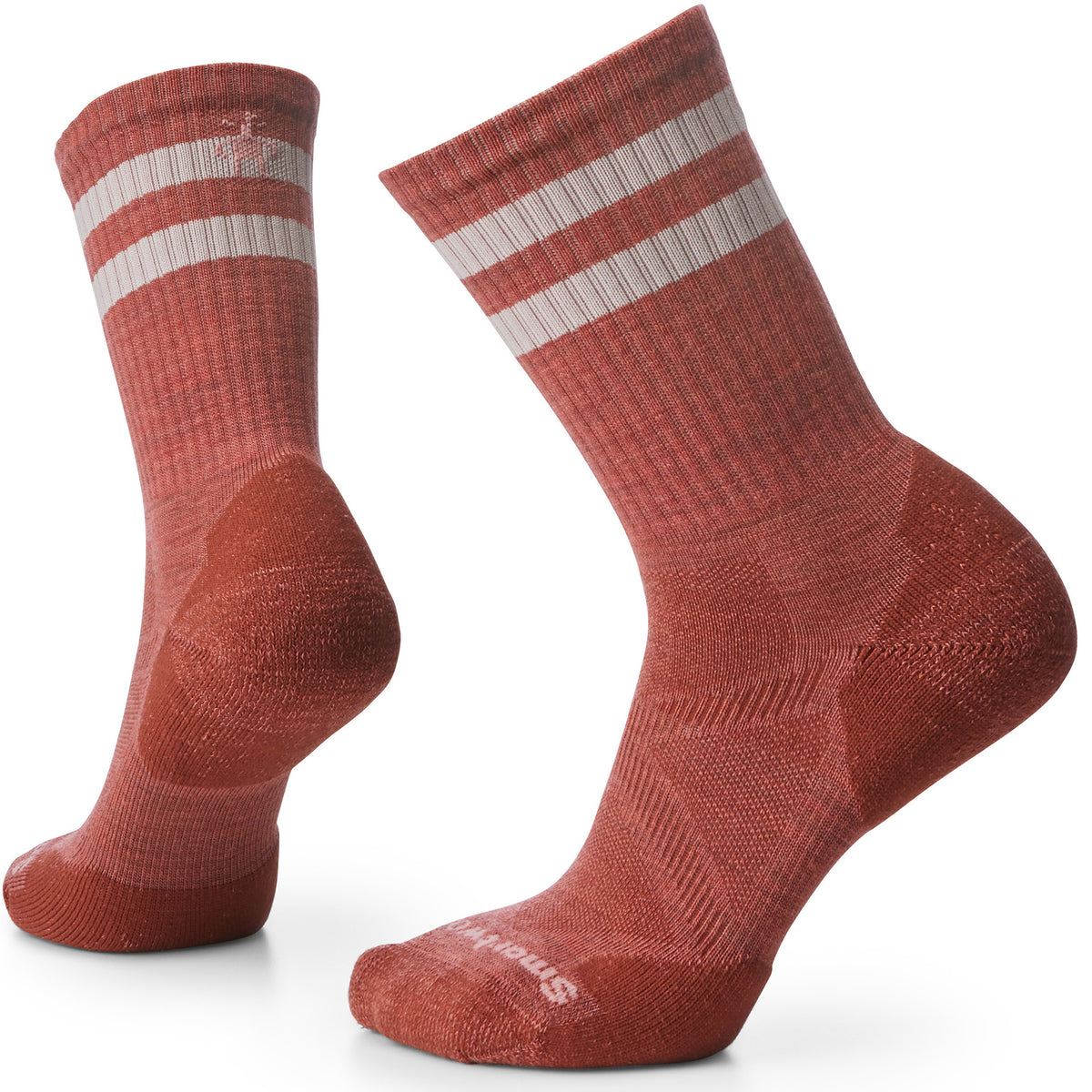 Smartwool Athletic Stripe Crew Socks - Unisex Dusty Cedar