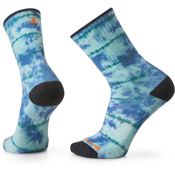 Smartwool Athletic Tie-Dye Print Crew Socks - Unisex Alpine Blue