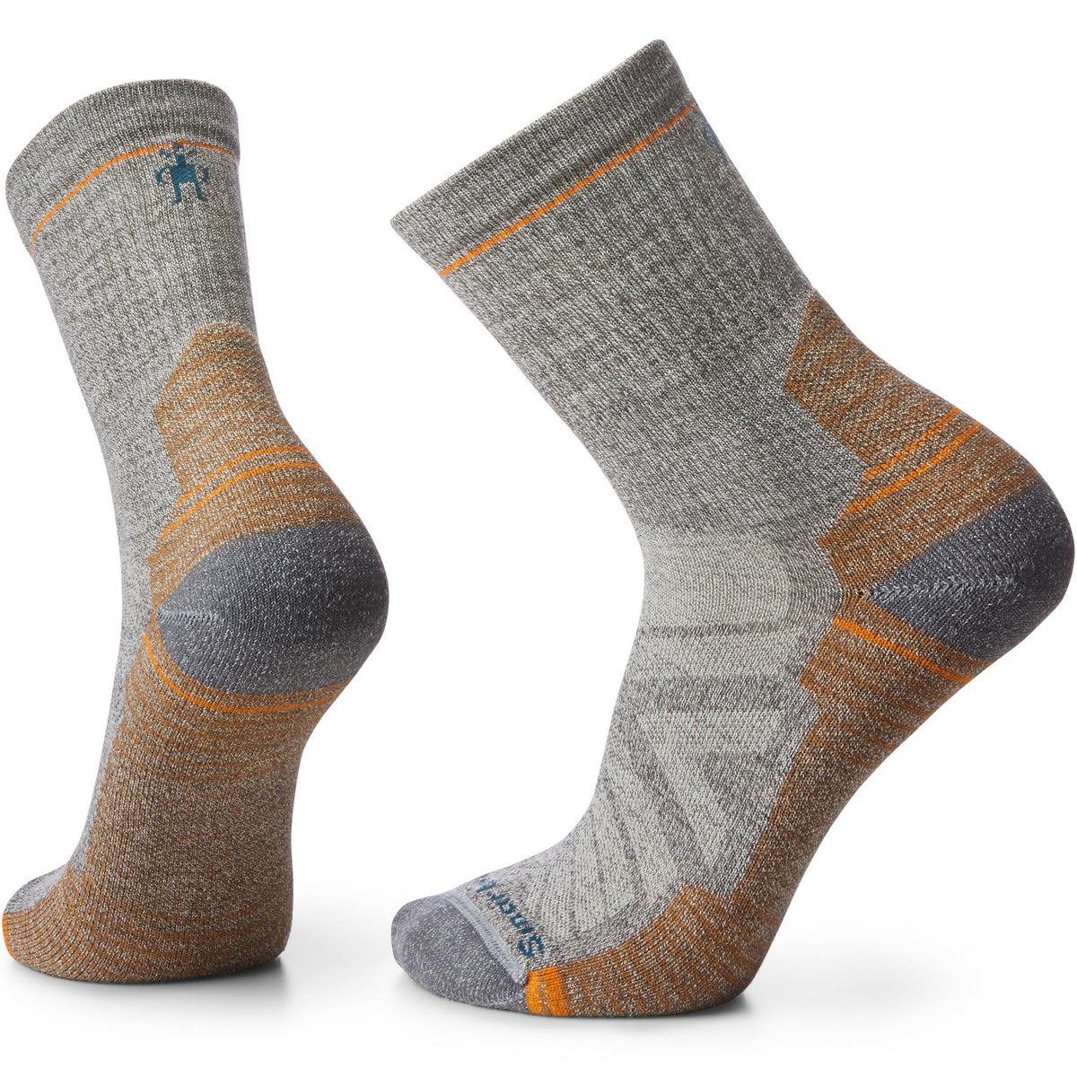Smartwool Hike Light Cushion Mid Crew Socks - Unisex Taupe/Natural Marl