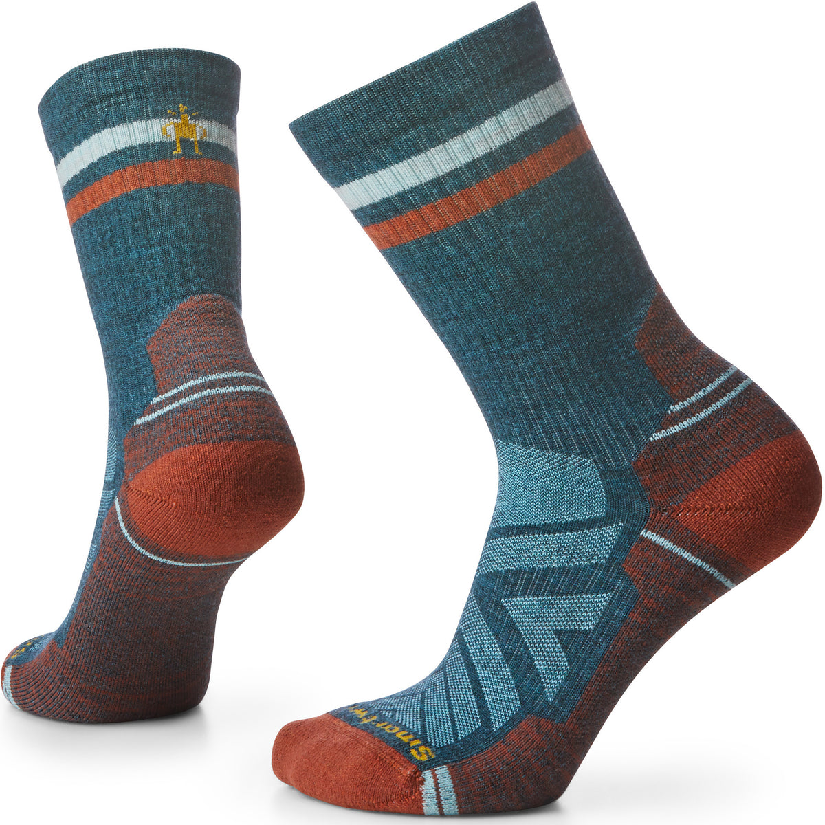 Smartwool Hike Light Cushion Tube Stripe Crew Socks - Women's Twilight Blue