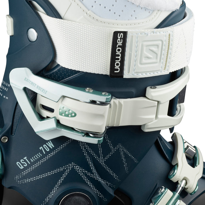 Salomon QST Access 70 W Ski Boots - Women's 2023 Petrol Blue/White/Shooting Sea