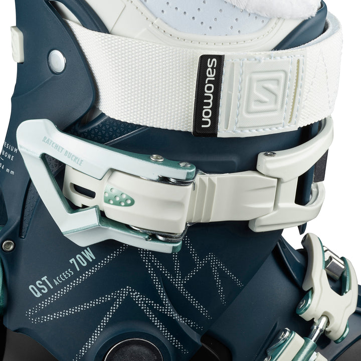 Salomon QST Access 70 W Ski Boots - Women's 2023 Petrol Blue/White/Shooting Sea