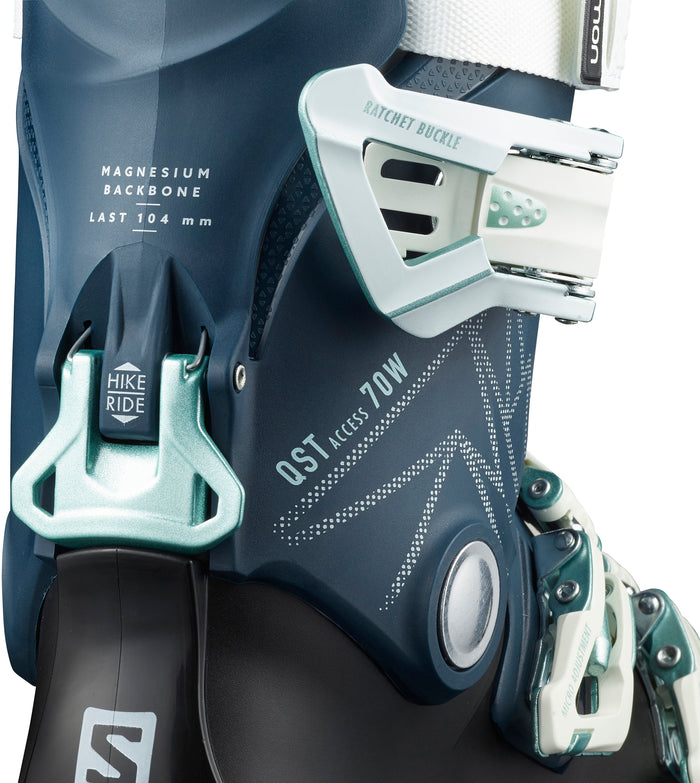 Salomon QST Access 70 W Ski Boots - Women's 2023 Petrol Blue/White/Shooting Sea