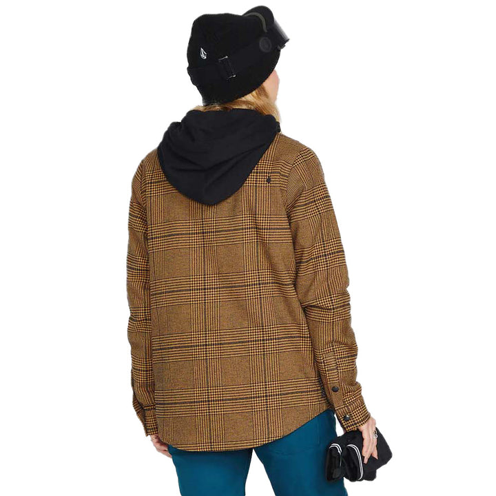 Volcom Hooded Flannel Jacket - Women's Caramel