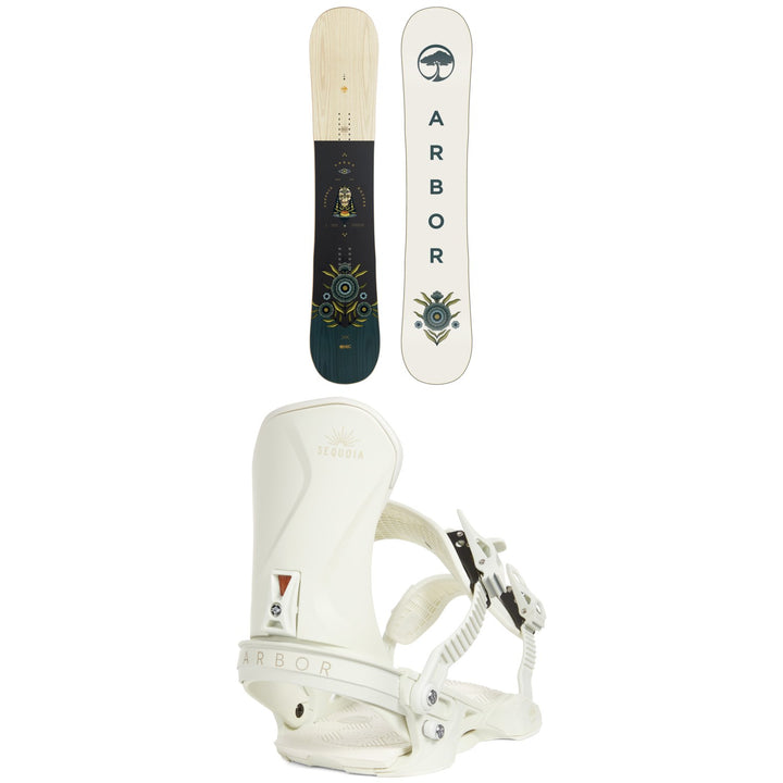Arbor Cadence Rocker Snowboard + Sequoia LTD Snowboard Bindings - Women's 2023