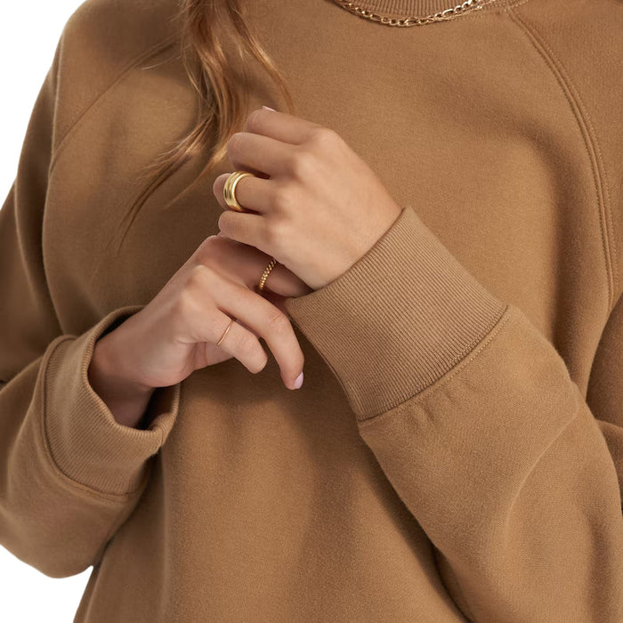 Vuori Restore Oversize Crew Sweatshirt - Women's Wheat