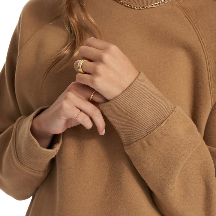 Vuori Restore Oversize Crew Sweatshirt - Women's Wheat
