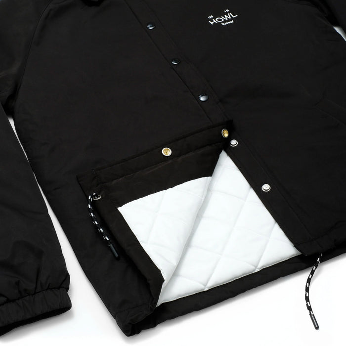 Howl Premium Coaches Jacket - Men's Black