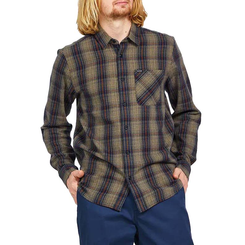 Volcom Heavy Twills Long-Sleeve Flannel - Men's Khaki