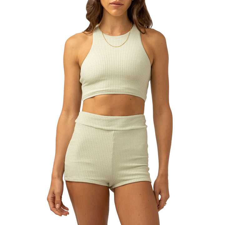 Rhythm Maisy Check Surf Shorts - Women's Sage
