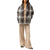 Rhythm Sonnie Check Shacket - Women's Blue