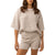 Rhythm Corsica Knit Oversized Tee - Women's Oatmarle Stripe