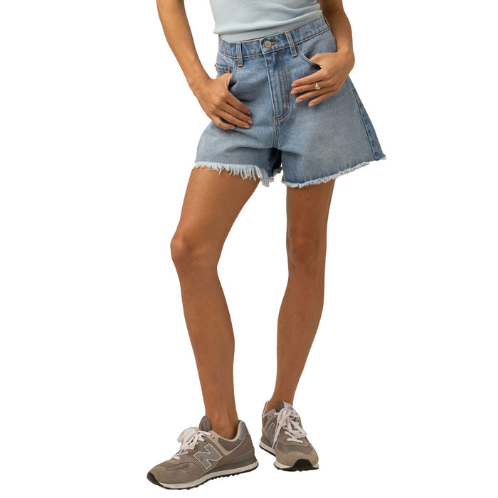 Rhythm Staple Denim Shorts - Women's Blue Wash