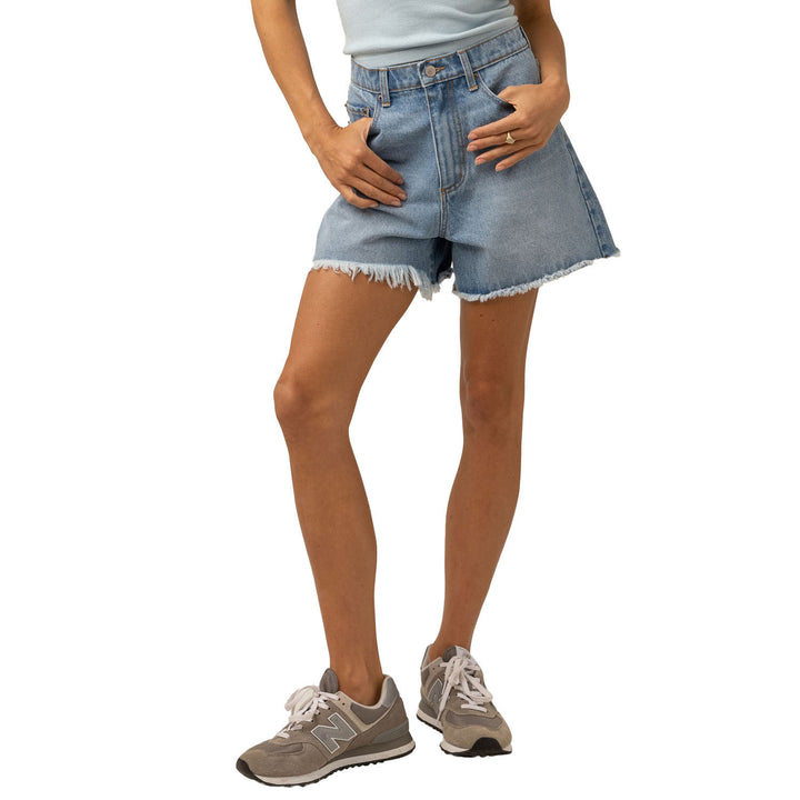Rhythm Staple Denim Shorts - Women's Blue Wash