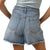 Rhythm Staple Denim Shorts - Women's Blue Wash